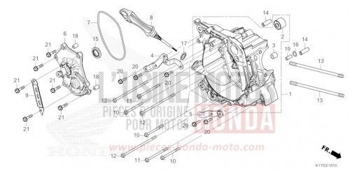 RIGHT CRANKCASE WW125SS de 2025